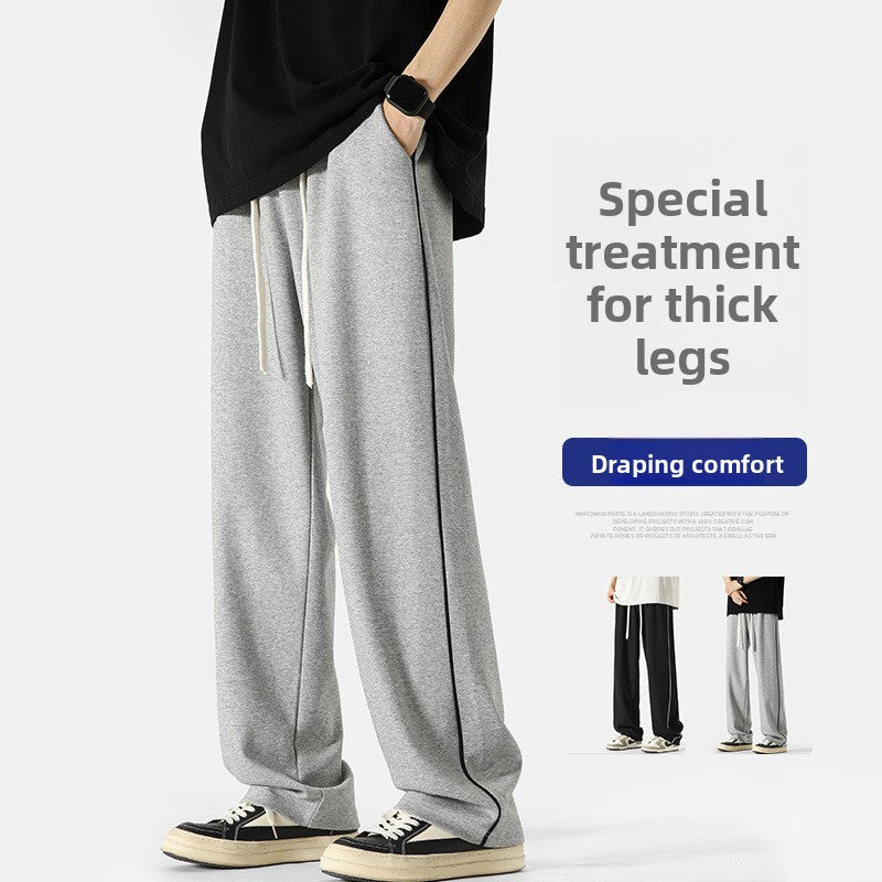 Fleece-Lined Casual Sweatpants for Men