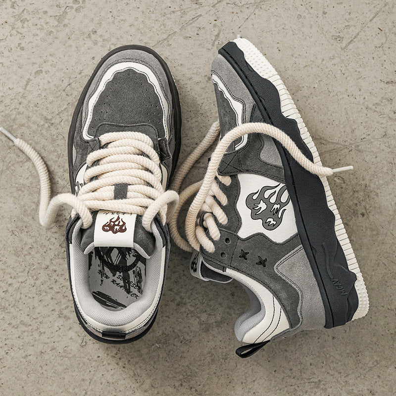 Vintage Deconstruction High-top Sneakers