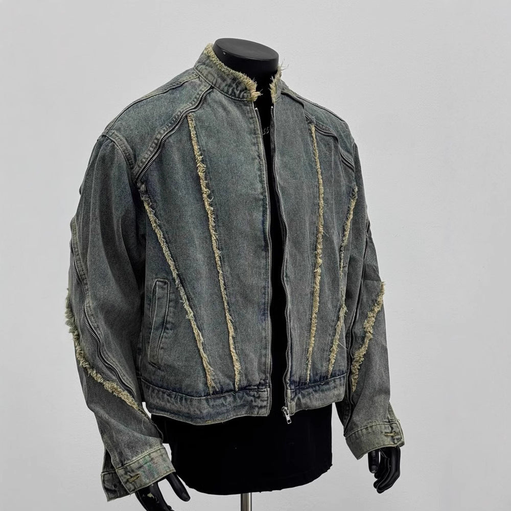 Retro Vintage denim jacket for men