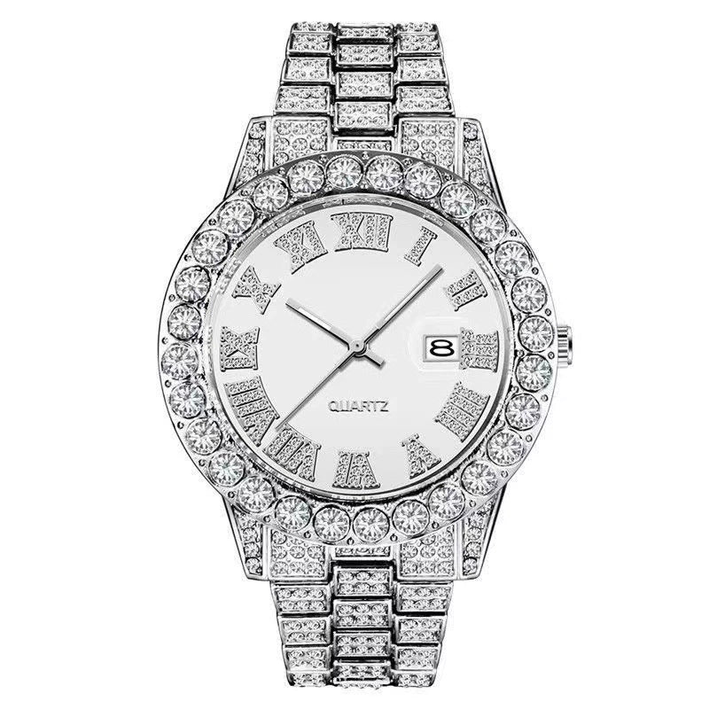 Mens Diamond Quartz Watch