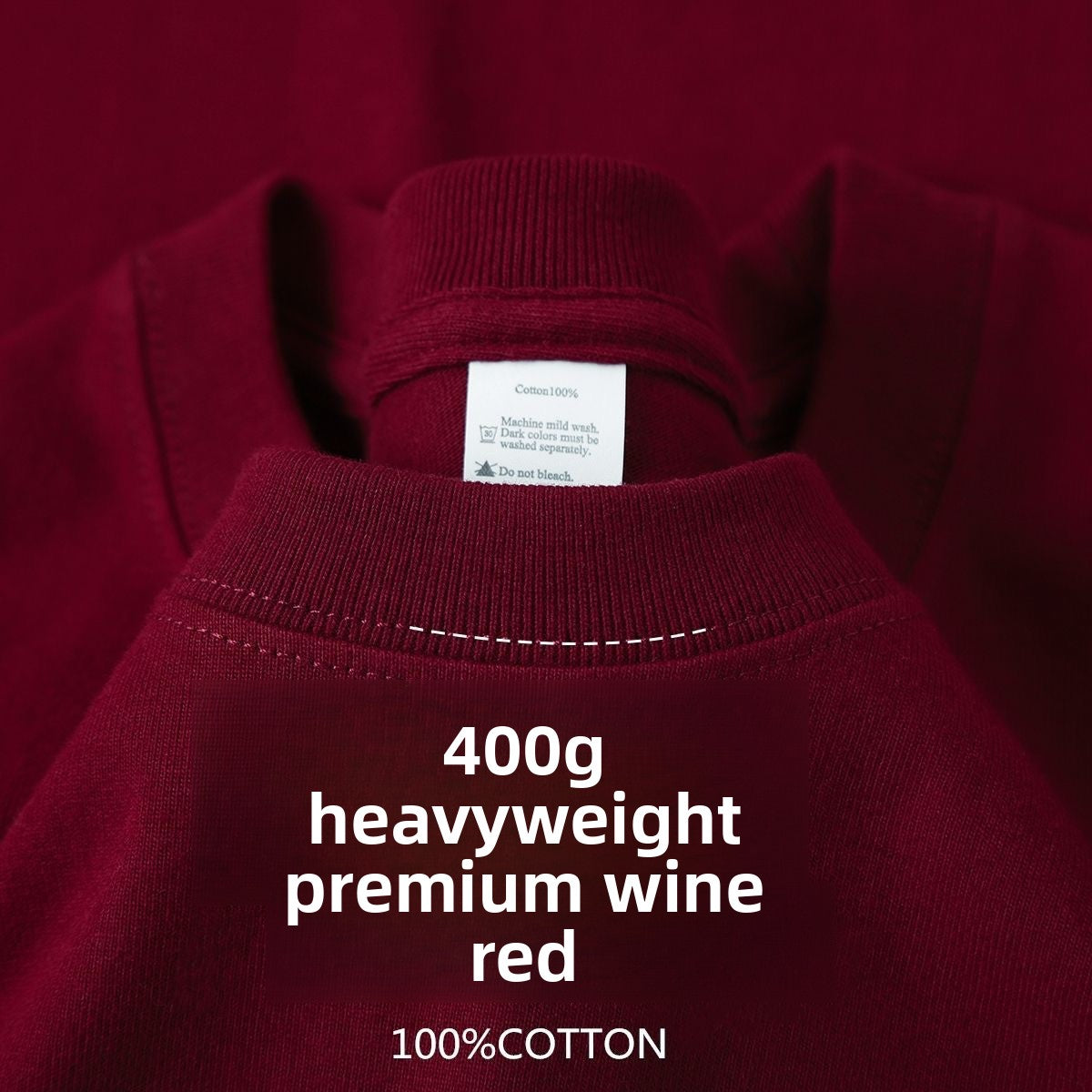 Heavyweight pure cotton T-shirt