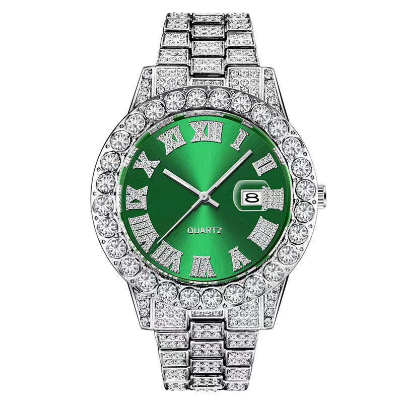 Mens Diamond Quartz Watch