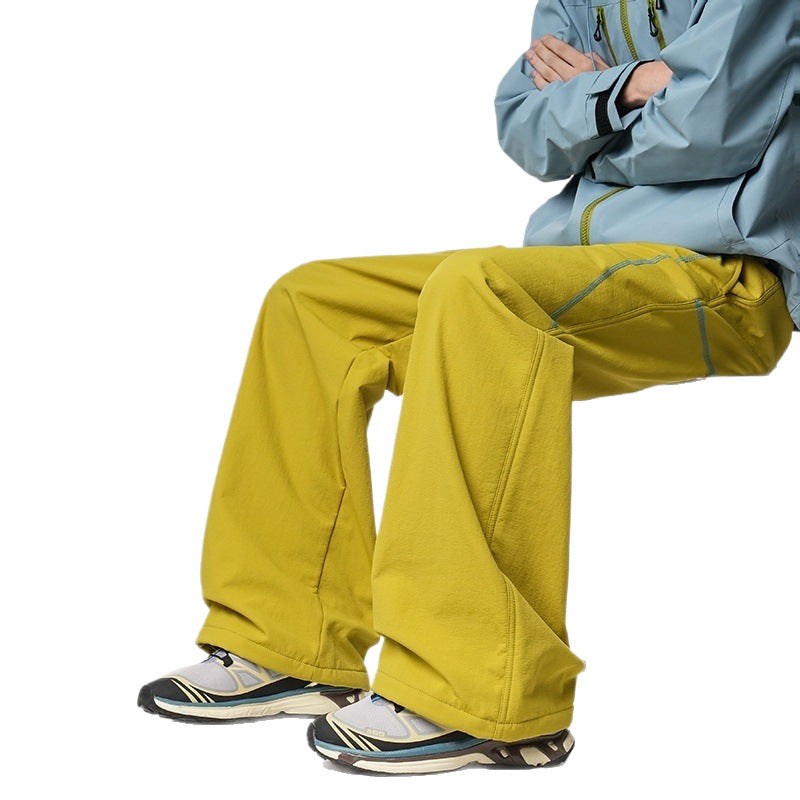 Color blocked casual men’s trousers