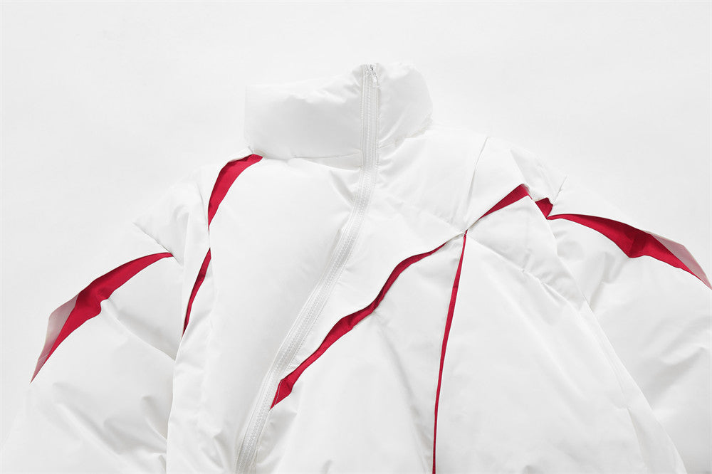 Color Matching Fashion Bread Coat For Men