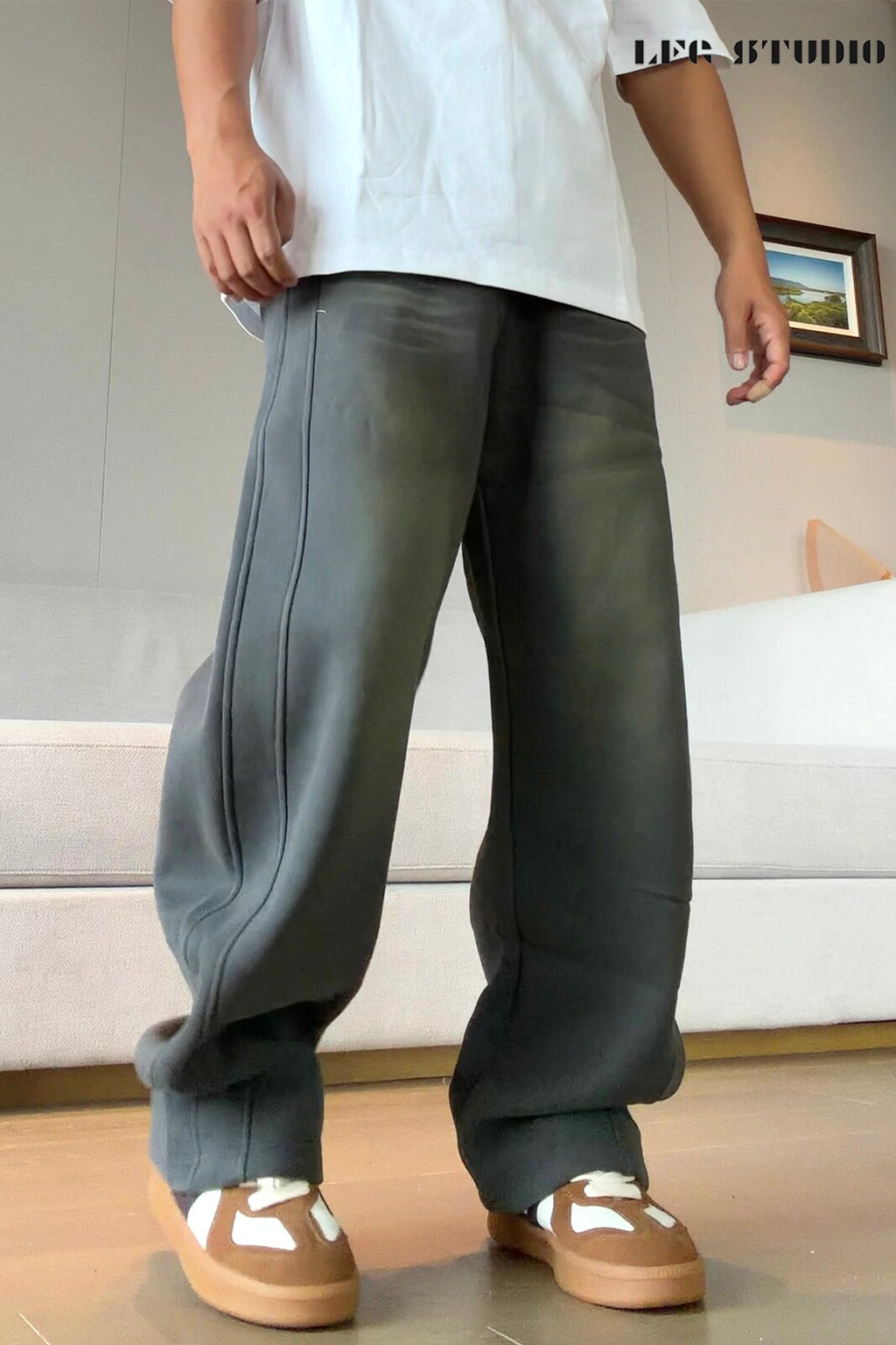 Vintage retro Casual mens trousers